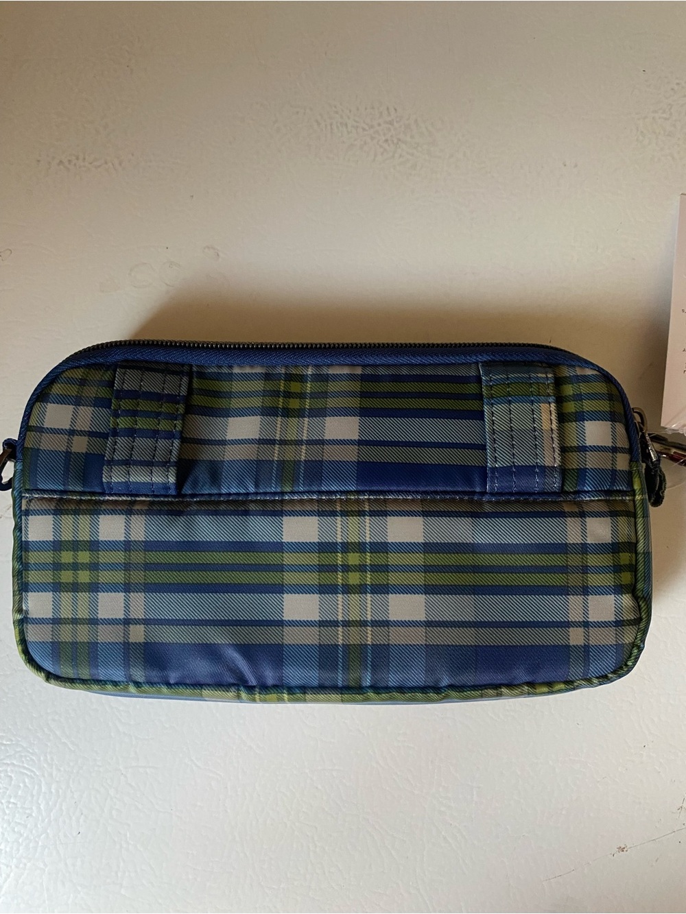 Lug Coupe XL Crossbody Bag Tempo Plaid Blue New - Picture 2 of 15